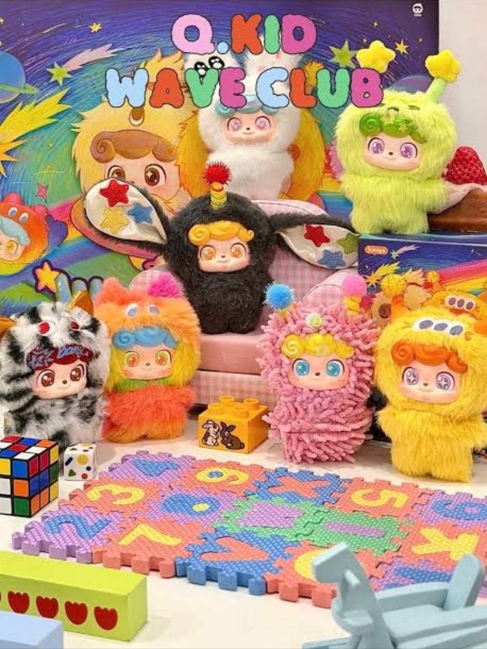 Almost A Full Case Of Q. Kids Wave Club Mini Plush Blind Boxes